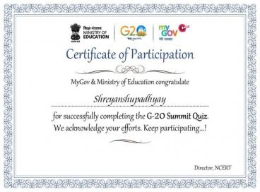 G20 Summit Quiz 10th April 2023