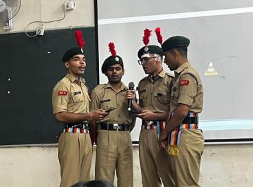 Cadet Investiture Ceremony as part of the NCC Day Celebrations 2nd Dec 2022