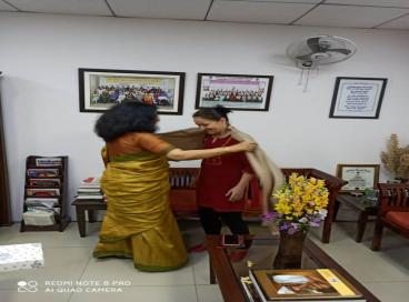 Visit of Delegate from Cluj University, Romania