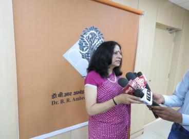 Press conference of Dr. B. R. Ambedkar University Delhi on CUET 2022-23