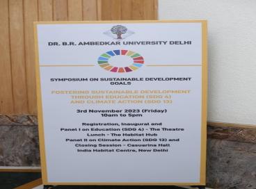 Symposium on Sustainable Development Goals