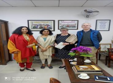 Prof. Gwen Chapman and Prof. Sharda Srinivasan, University of Guelph, Canada visit to AUD