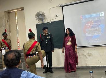 Cadet Investiture Ceremony as part of the NCC Day Celebrations 2nd Dec 2022