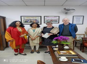 Prof. Gwen Chapman and Prof. Sharda Srinivasan, University of Guelph, Canada visit to AUD