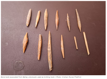 SHRM Archaeology students from BR Ambedkar University, Delhi, at the Bahaj excavation site