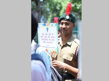 Voter awareness Campaign led by Hon'ble Vice Chancellor