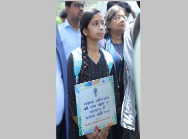 Voter awareness Campaign led by Hon'ble Vice Chancellor