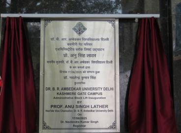  inaugurated the newly installed lift 