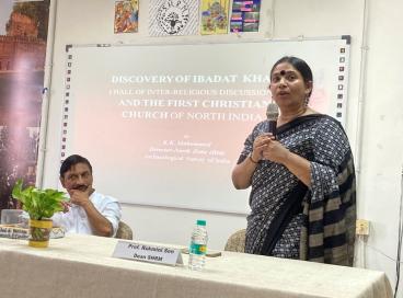 Padma Shri Shri K K Muhammed with SHRM faculty and students 06.09.24