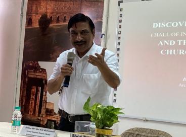 Padma Shri Shri K K Muhammed with SHRM faculty and students 06.09.24