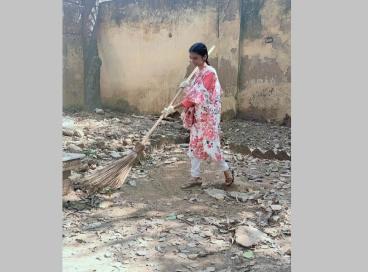 NSS volunteers during Swachhta Abhiyan on 2nd Oct 2024