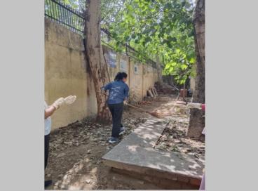 NSS volunteers during Swachhta Abhiyan on 2nd Oct 2024