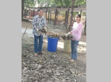 NSS volunteers during Swachhta Abhiyan on 2nd Oct 2024