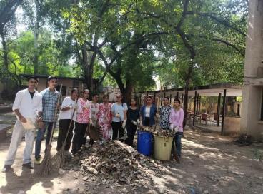 NSS volunteers during Swachhta Abhiyan on 2nd Oct 2024