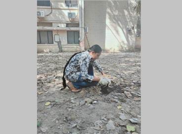 NSS volunteers during Swachhta Abhiyan on 2nd Oct 2024