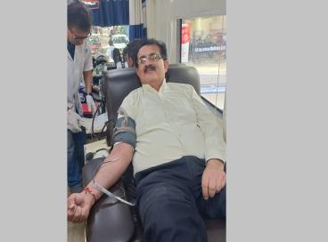 Blood Donation camp organized by NSS on 3rd May 2024