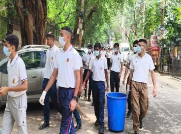 Swachhta Abhiyan Karampura campus