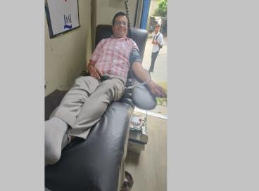 Blood Donation camp organized by NSS on 3rd May 2024