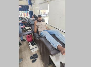 Blood Donation camp organized by NSS on 3rd May 2024