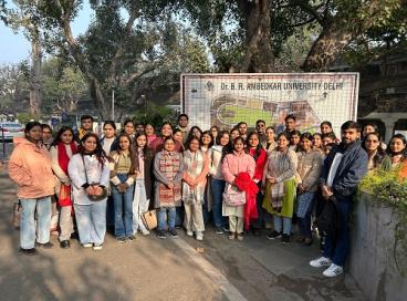 Sol students visited Sansad TV on 14 January 2025