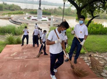  NCC at Qudsiya Ghat, Yamuna River front